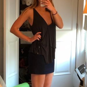 Grey free people sleeveless top